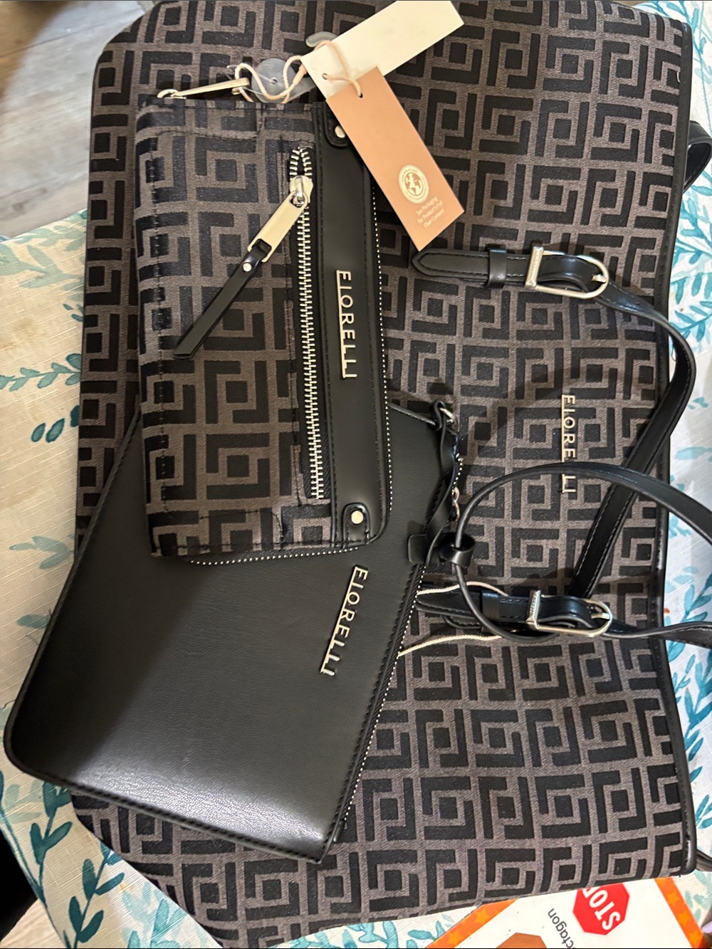 FIORELLI TOTE SET W/ MATCHING WALLET!